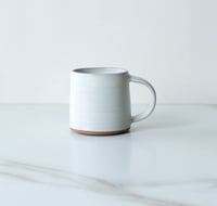 Image 1 of 8 oz cup with handle in White