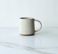 Image 1 of 8 oz cup with handle in Linen