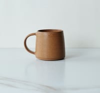 Image 3 of 8 oz cup with handle in Rust