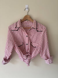 Image 1 of Handmade Polka Dot Vintage Westen Style Shirt