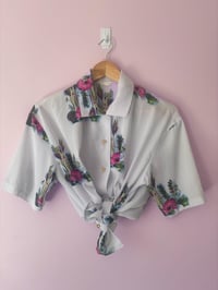 Image 3 of Vintage Tropical Short Sleeve Floral Shirt 