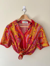 Image 5 of Vintage Short Sleeve Portofino multicoloured reptile shirt