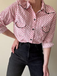 Image 2 of Handmade Polka Dot Vintage Westen Style Shirt