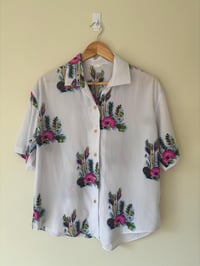 Image 4 of Vintage Tropical Short Sleeve Floral Shirt 