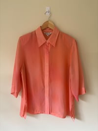 Image 2 of Vintage Peach  Light Two-Tone Blouse 