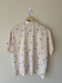 Image 5 of Two Hearts Label Dreamy Floral Short Sleeve Cotton Linen Shirt