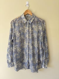Image 2 of Vintage SportsCraft Light Viscose Blend Long Sleeve Shirt 