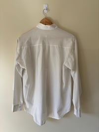 Image 4 of Vintage White Cotton Blouse With Unique Detailed Front Design