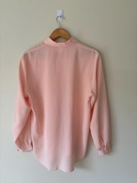 Image 3 of VintageEmbridered Elegant Peach Long Sleeve Blouse