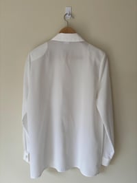 Image 3 of Vintage White Fossey Elegant Embroidered Blouse 