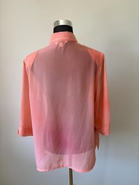 Image 5 of Vintage Peach  Light Two-Tone Blouse 