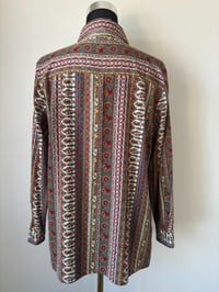 Image 5 of Vintage Classic Long Sleeve Paisley Shirt 