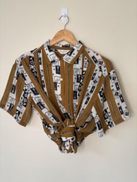 Image 1 of Vintage Ram Rolls Short Sleeve Sheer Shirt With Unique Print