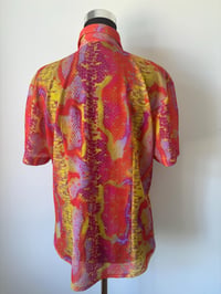 Image 4 of Vintage Short Sleeve Portofino multicoloured reptile shirt