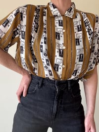Image 3 of Vintage Ram Rolls Short Sleeve Sheer Shirt With Unique Print
