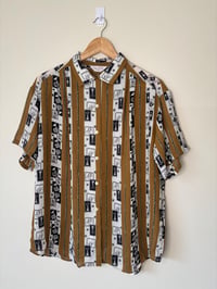 Image 5 of Vintage Ram Rolls Short Sleeve Sheer Shirt With Unique Print