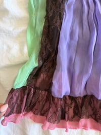 Image 4 of Vintage Y2K patchwork forest fairy sequin baby doll style cami 