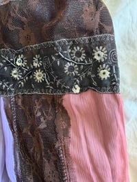 Image 5 of Vintage Y2K patchwork forest fairy sequin baby doll style cami 