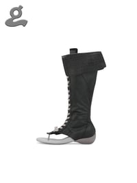 Image 3 of Black Print “LAPEL#3” Boxing Boots