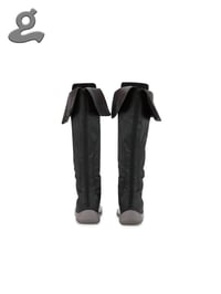 Image 4 of Black Print “LAPEL#3” Boxing Boots