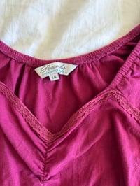 Image 4 of Vintage Y2K milkmaid corset style lace up top with ruched bust 
