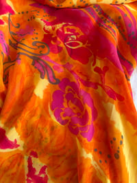 Image 3 of Vintage Y2K orange and pink asymmetrical hem Zara Larasson style cami 
