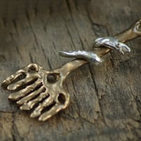 Image 4 of Eel fork in bronze/mixed metal