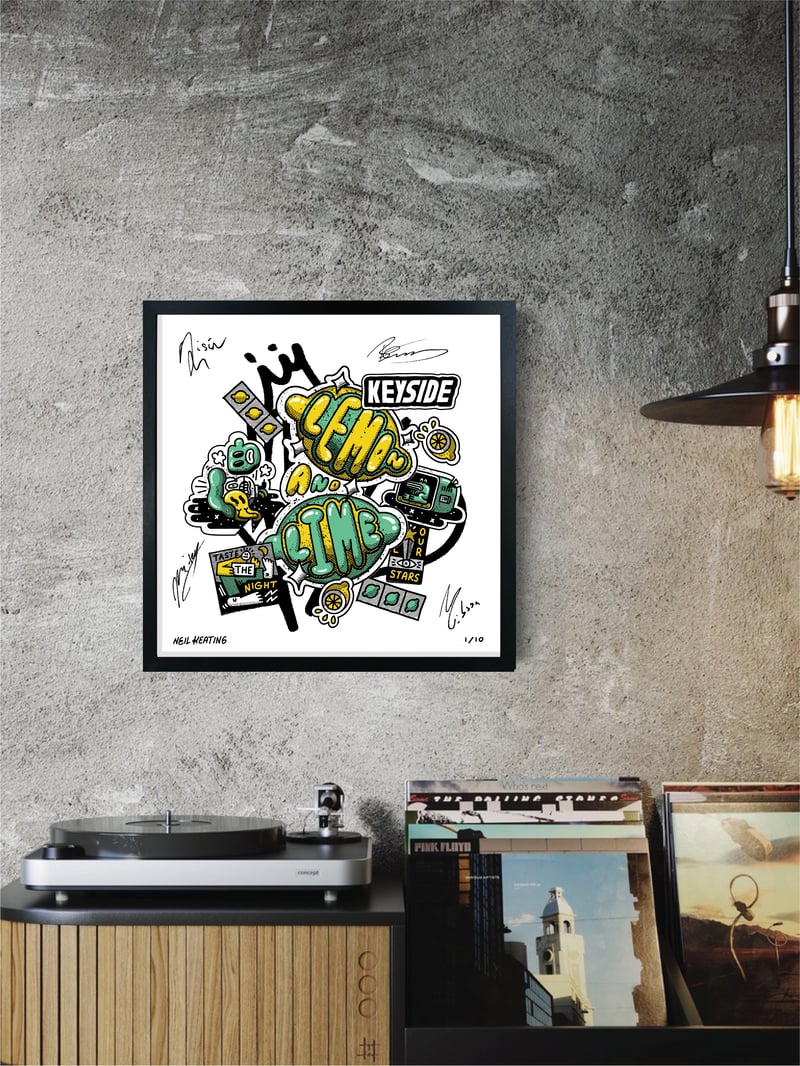 Keyside Lemon & Lime Limited Edition Signed Framed Print
