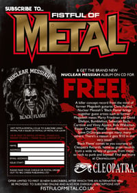 FISTFUL OF METAL SUBSCRIPTION
