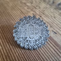 Metal logo pin 4x4 cm  shipping end feb