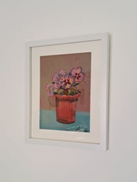 Image 1 of Pansies original painting 