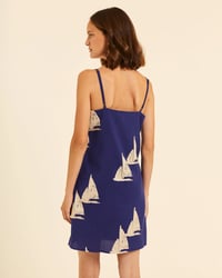 Image 4 of Vestido de tirantas con bordado barcos