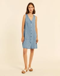 Image 1 of Vestido skate denim