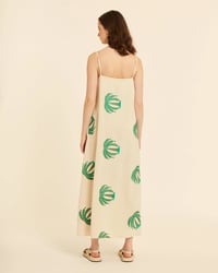 Image 3 of Vestido tirantas con bordado palmeras