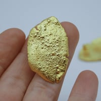 Image 3 of Golden Medusa Earrings