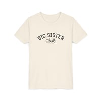 Image 2 of Big Sister Club Youth Tee – Cute Big Sister Announcement Shirt
