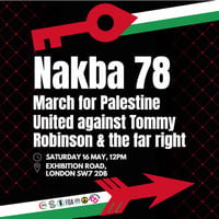 Nakba Demo leaflets 