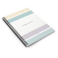 Image 3 of Thoughts & Notes Striped Spiral Notebook — Ruled Journal for Everyday Writing