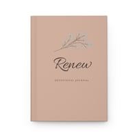 Image 1 of Renew - Devotional  Hardcover Journal by Leafy Dreams PA