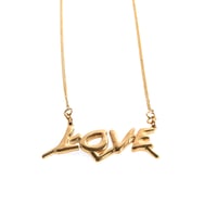 Image 1 of Love Necklace (18ct Gold Plated)