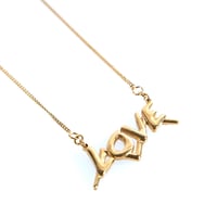 Image 3 of Love Necklace (18ct Gold Plated)