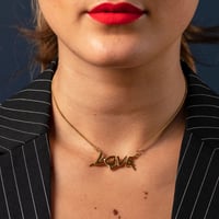 Image 2 of Love Necklace (18ct Gold Plated)
