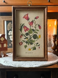 Painted Canvas Framed Bellflower Picture 