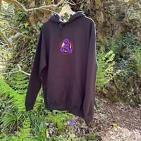 Image 1 of Black Rolling Triskel Hoodie