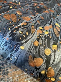 Image 2 of One of a kind hand marbled paper  - 'Meteor Shower' 