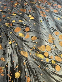 Image 4 of One of a kind hand marbled paper  - 'Meteor Shower' 