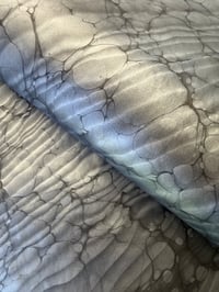 Image 1 of Two of a kind hand marbled paper  - 'Silver Ripple' 2 sheets available 