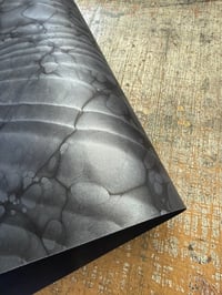 Image 5 of Two of a kind hand marbled paper  - 'Silver Ripple' 2 sheets available 