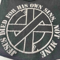 Image 2 of Crass Cropped Vest 80s XS