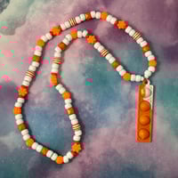 Image 2 of Stick Fidget Kandi Necklace Pop It Poppit Collection